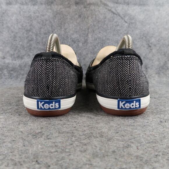 Keds Shoes Womens 8 Slip On Flats Glimmer Boat Moc Casual Classic Black Loafer - Picture 5 of 13